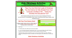 Desktop Screenshot of kids-christmas-activities.com