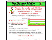 Tablet Screenshot of kids-christmas-activities.com